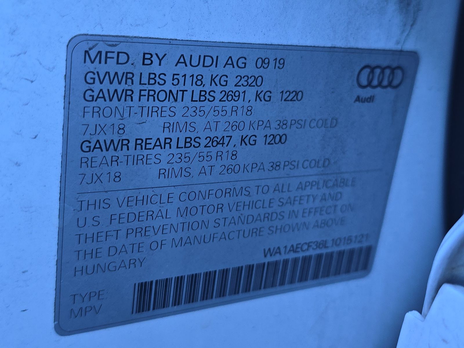 2020 Audi Q3 2.0T Premium AWD