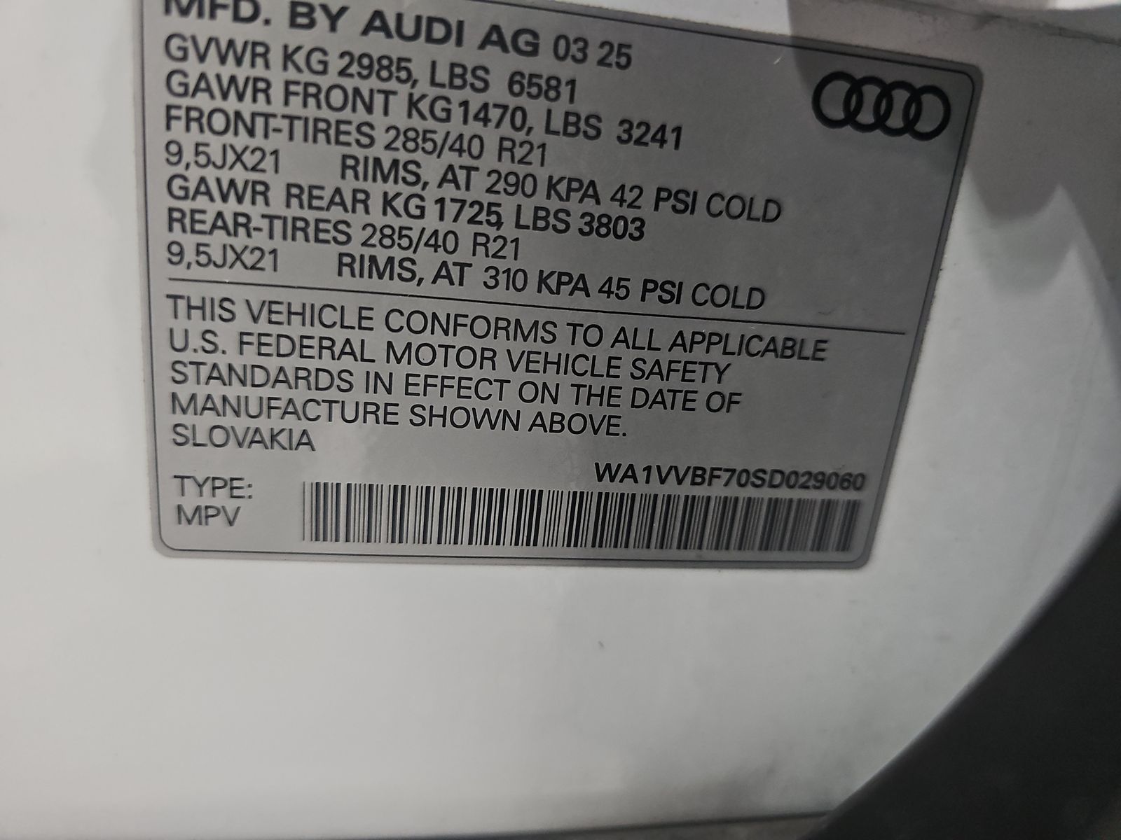 2025 Audi Q7 Prestige AWD