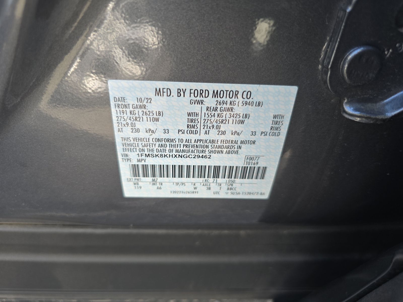 2022 Ford Explorer ST-Line AWD