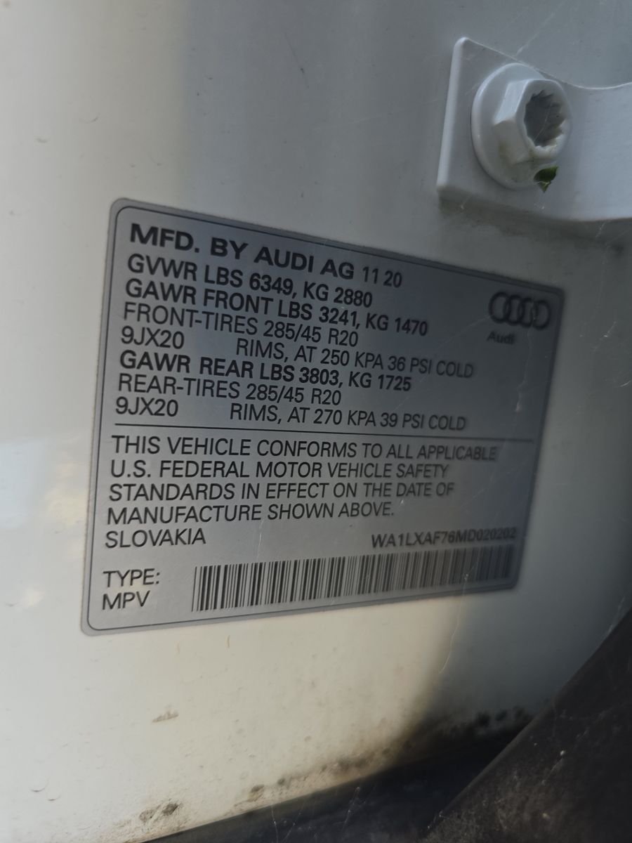 2021 Audi Q7 3.0T Premium Plus AWD