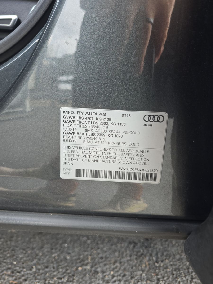 2018 Audi Q3 2.0T Sport Premium FWD