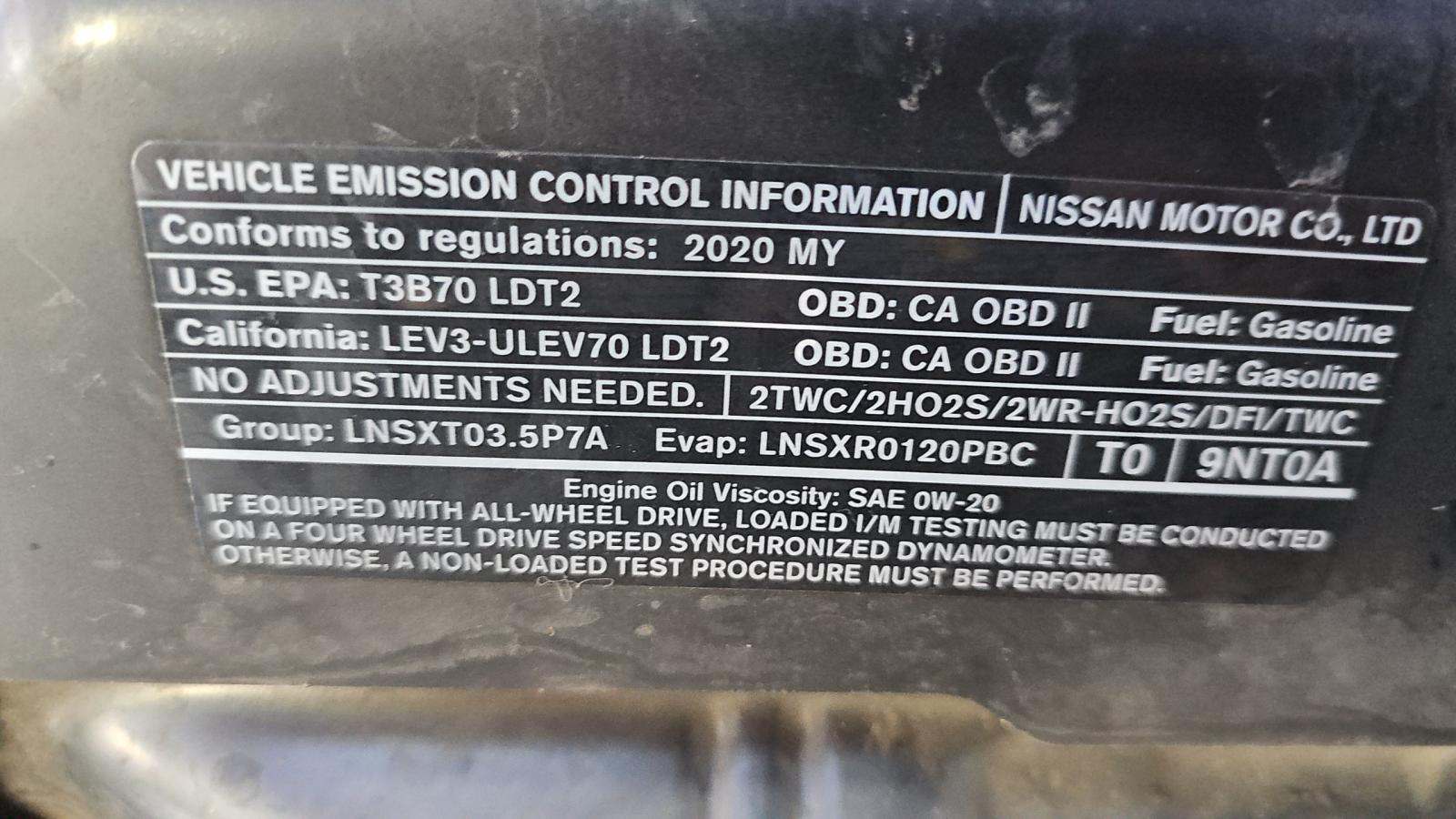 2020 Nissan Pathfinder SV FWD