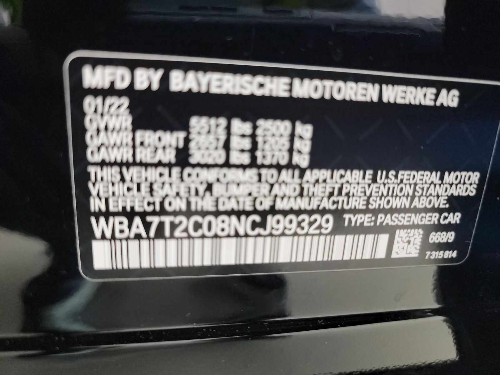 2022 BMW 7 Series 740i RWD