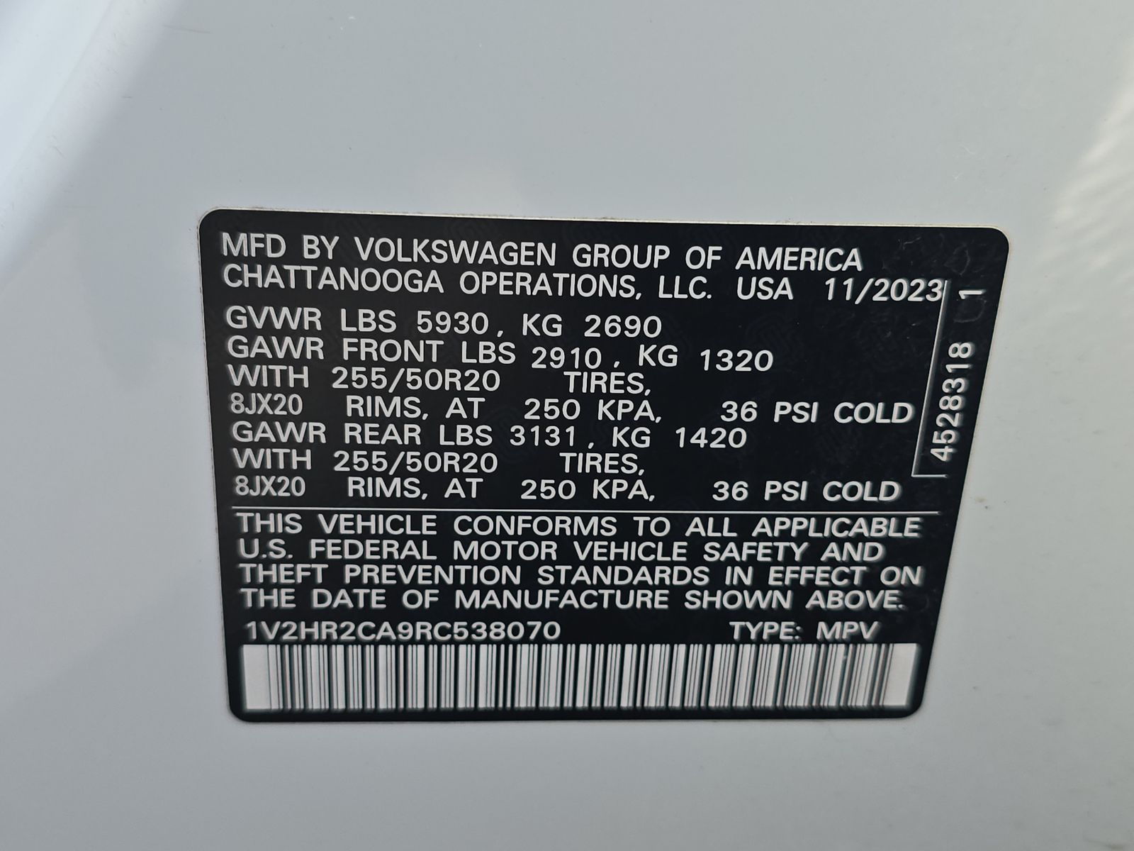 2024 Volkswagen Atlas 2.0T SE AWD