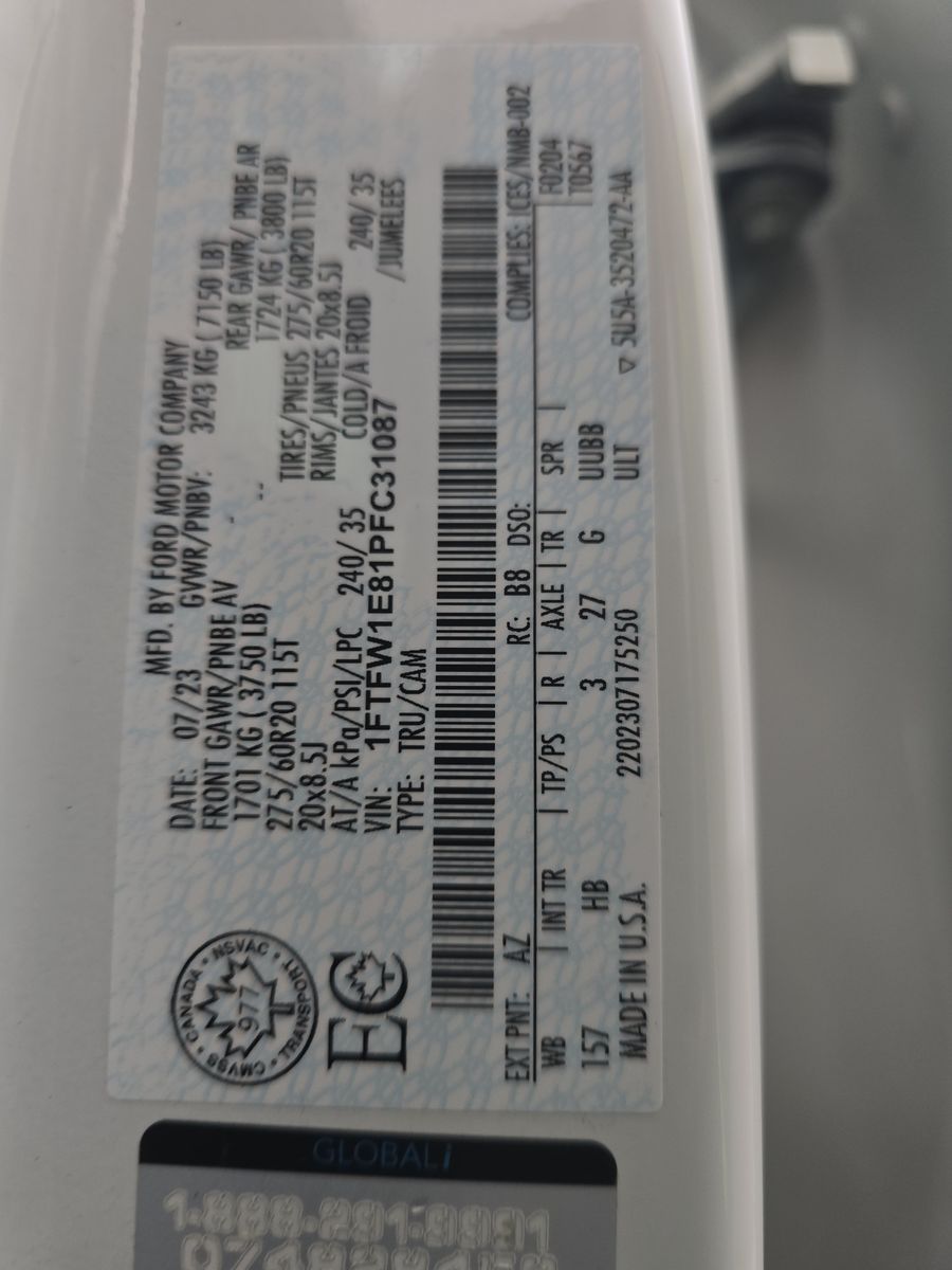 2023 Ford F-150 Lariat AWD