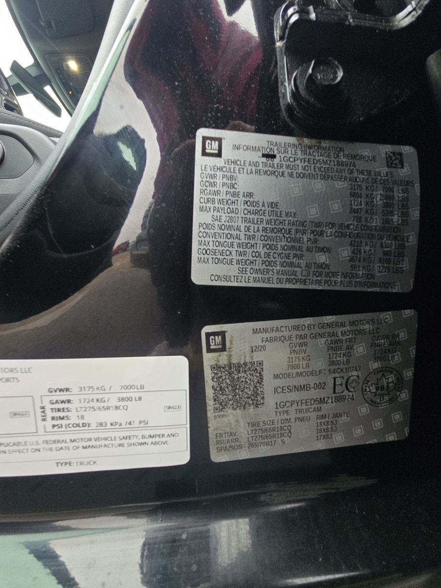 2021 Chevrolet Silverado 1500 LT Trail Boss AWD