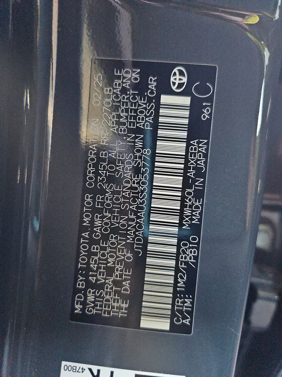 2025 Toyota Prius LE FWD