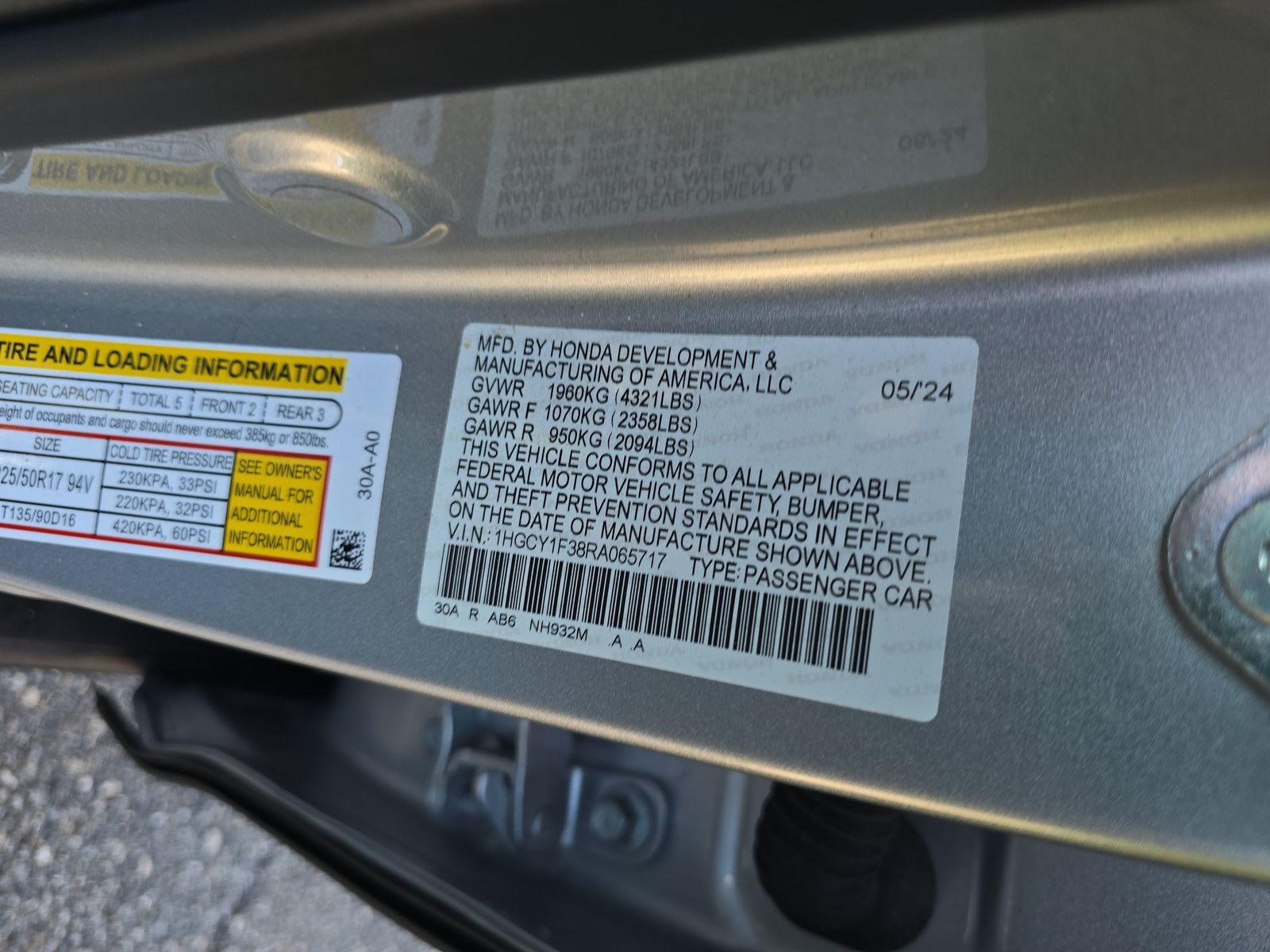 2024 Honda Accord EX FWD