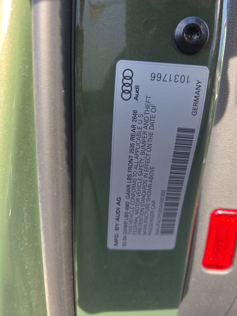 2024 Audi A5 S Line Premium Plus AWD