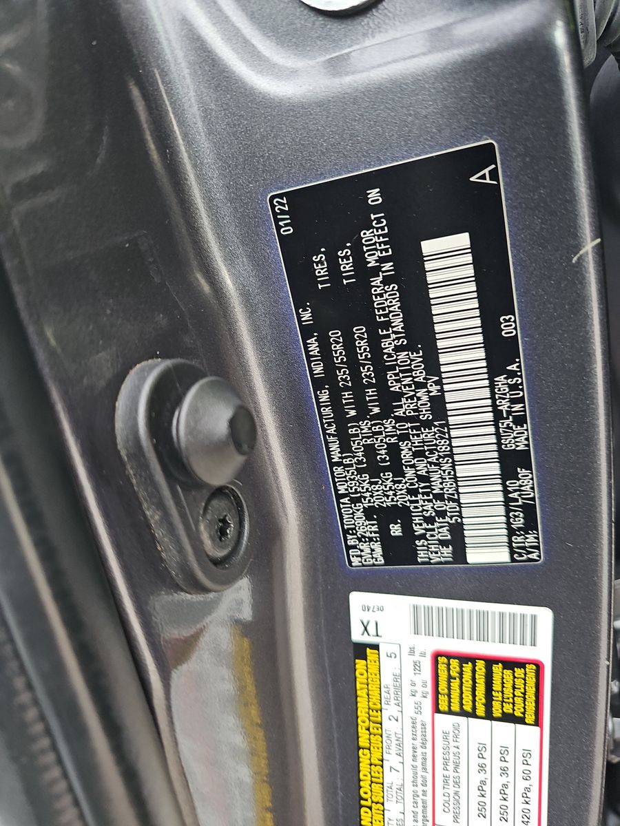 2022 Toyota Highlander Platinum AWD