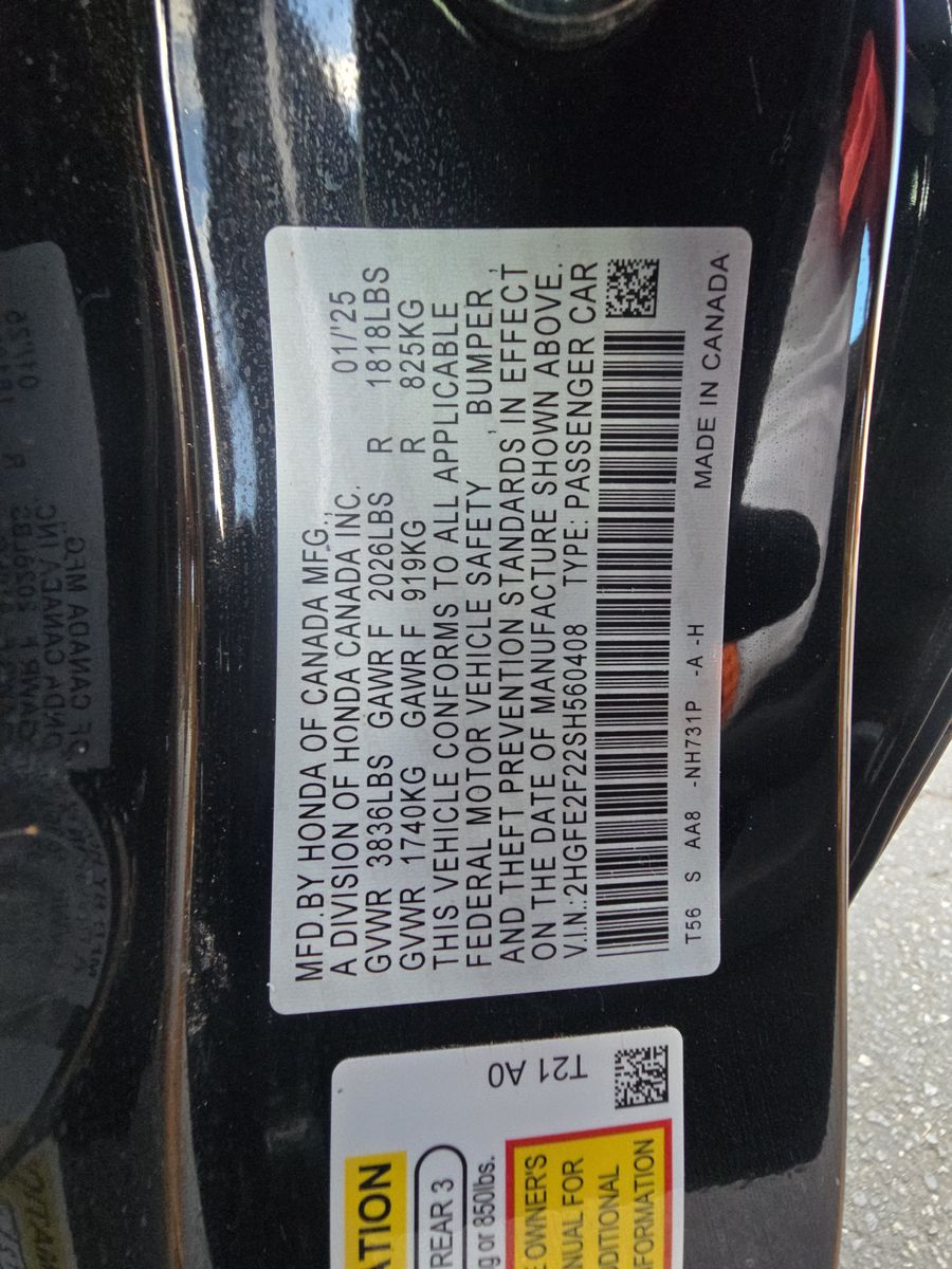 2025 Honda Civic  LX FWD