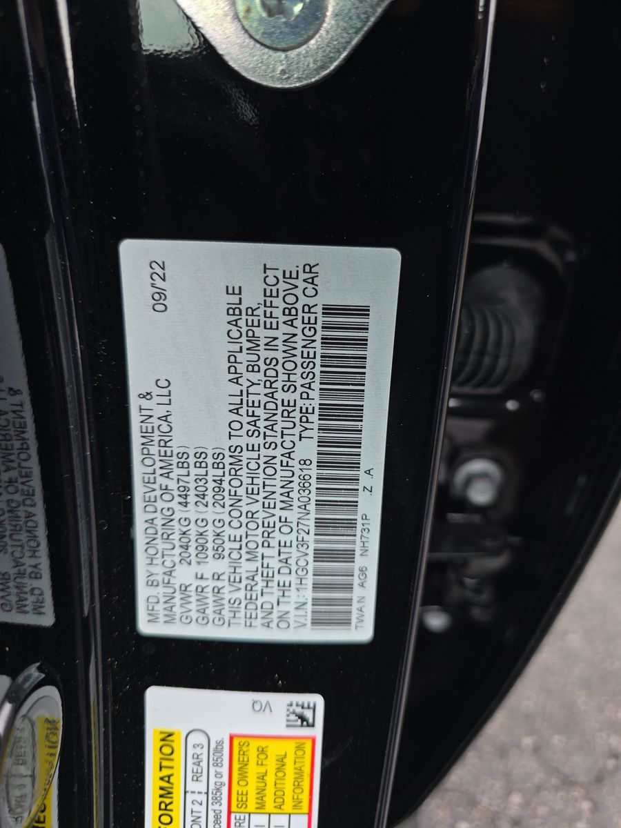 2022 Honda Accord Hybrid Sport FWD