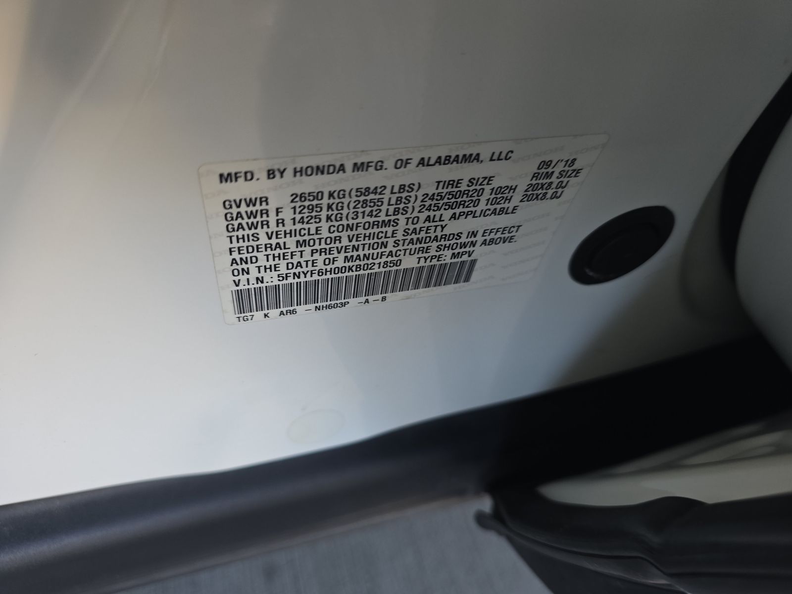 2019 Honda Pilot Elite AWD