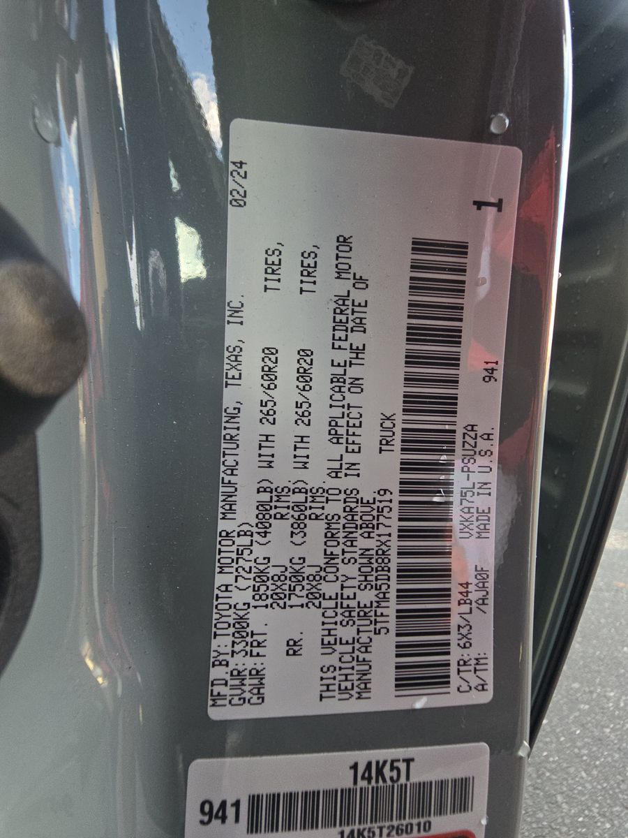 2024 Toyota Tundra 1794 Edition AWD