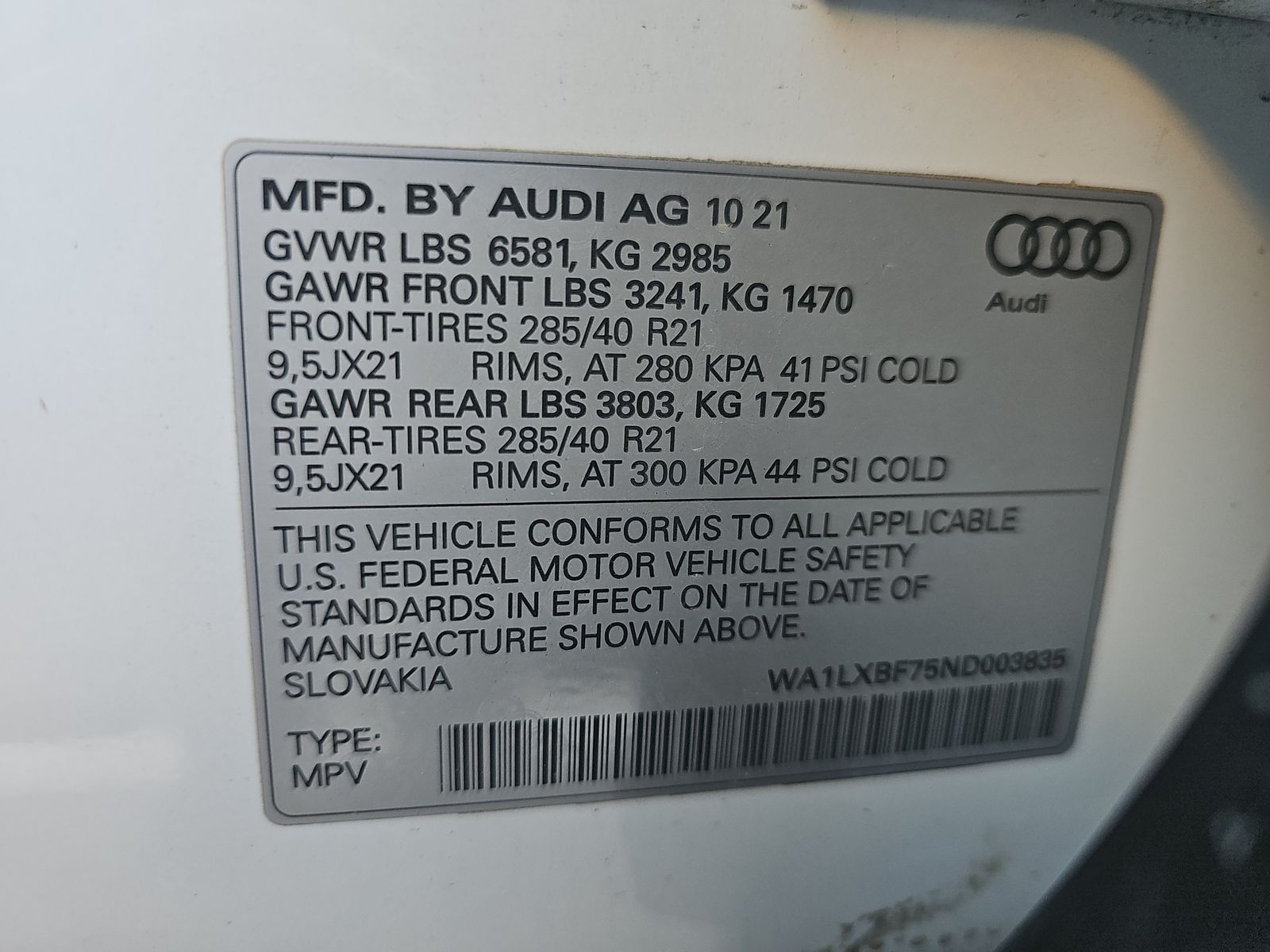 2022 Audi Q7 Premium Plus AWD