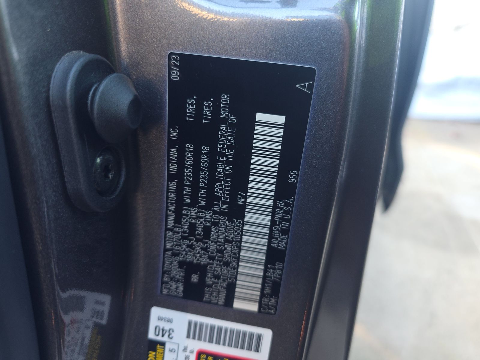 2023 Toyota Sienna Platinum AWD