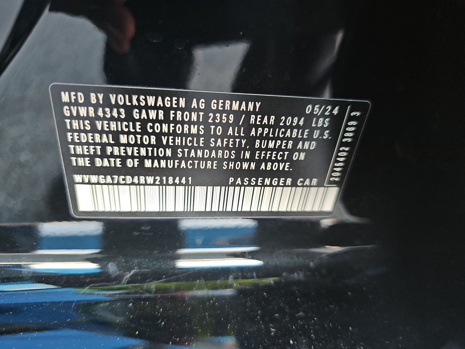 2024 Volkswagen Golf GTI 2.0T S FWD