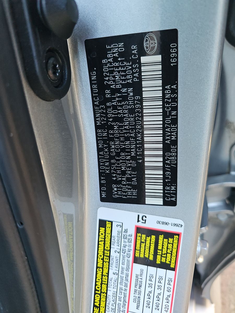 2024 Toyota Camry LE FWD