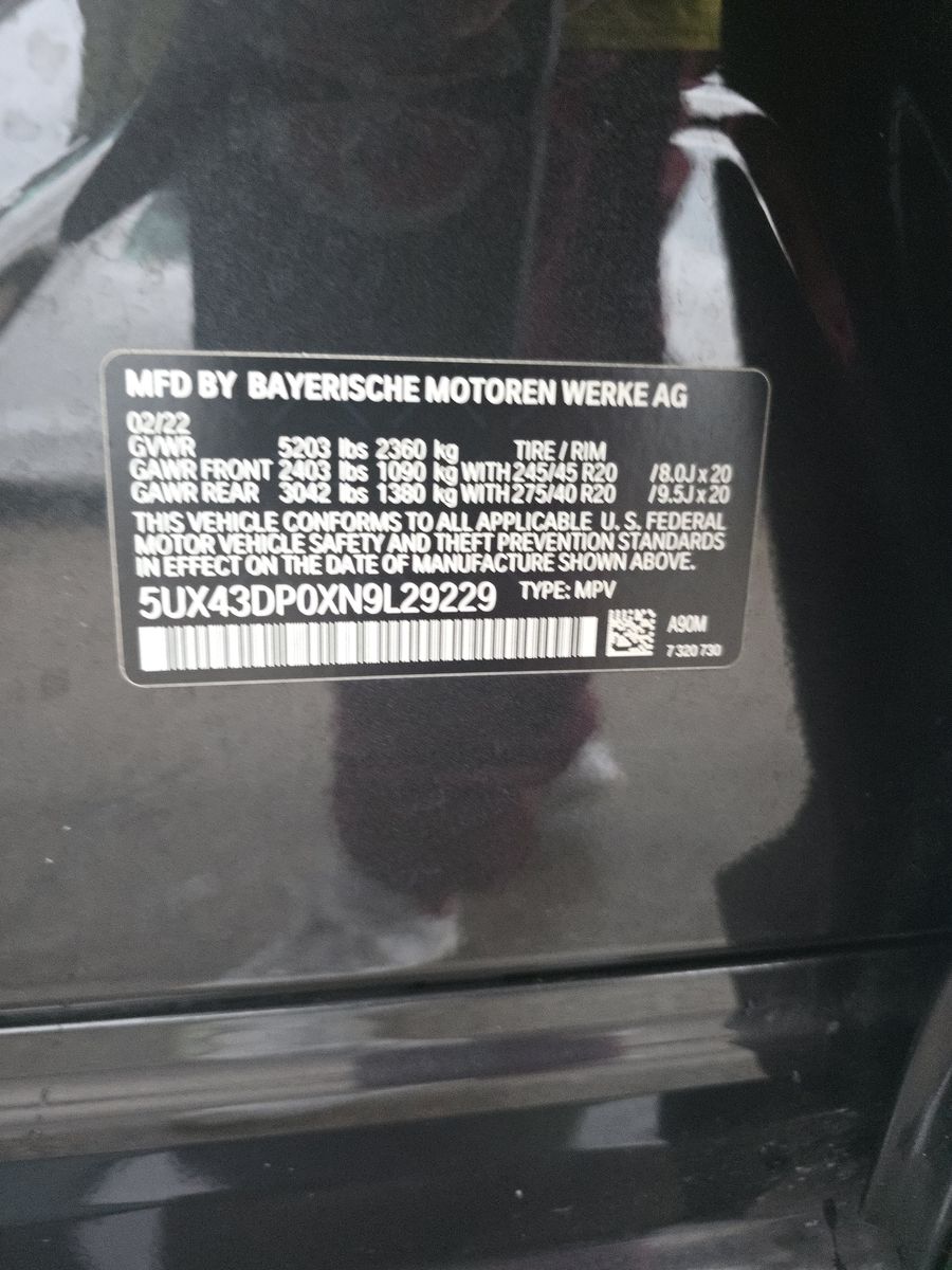 2022 BMW X3 sDrive30i RWD