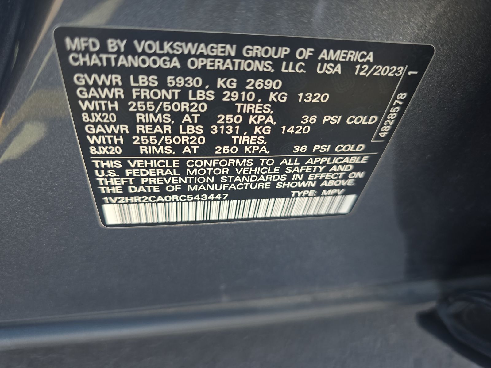 2024 Volkswagen Atlas 2.0T SE AWD