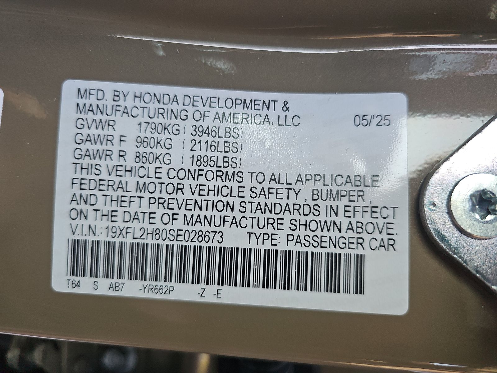 2025 Honda Civic Sport FWD