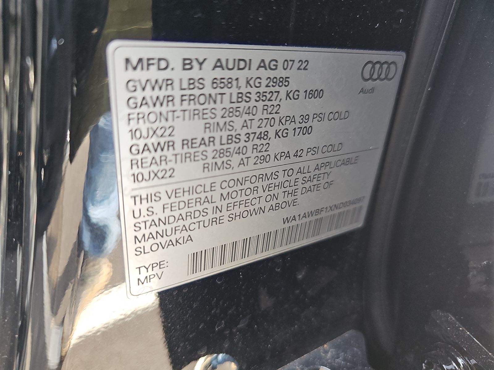 2022 Audi SQ8 Premium Plus AWD