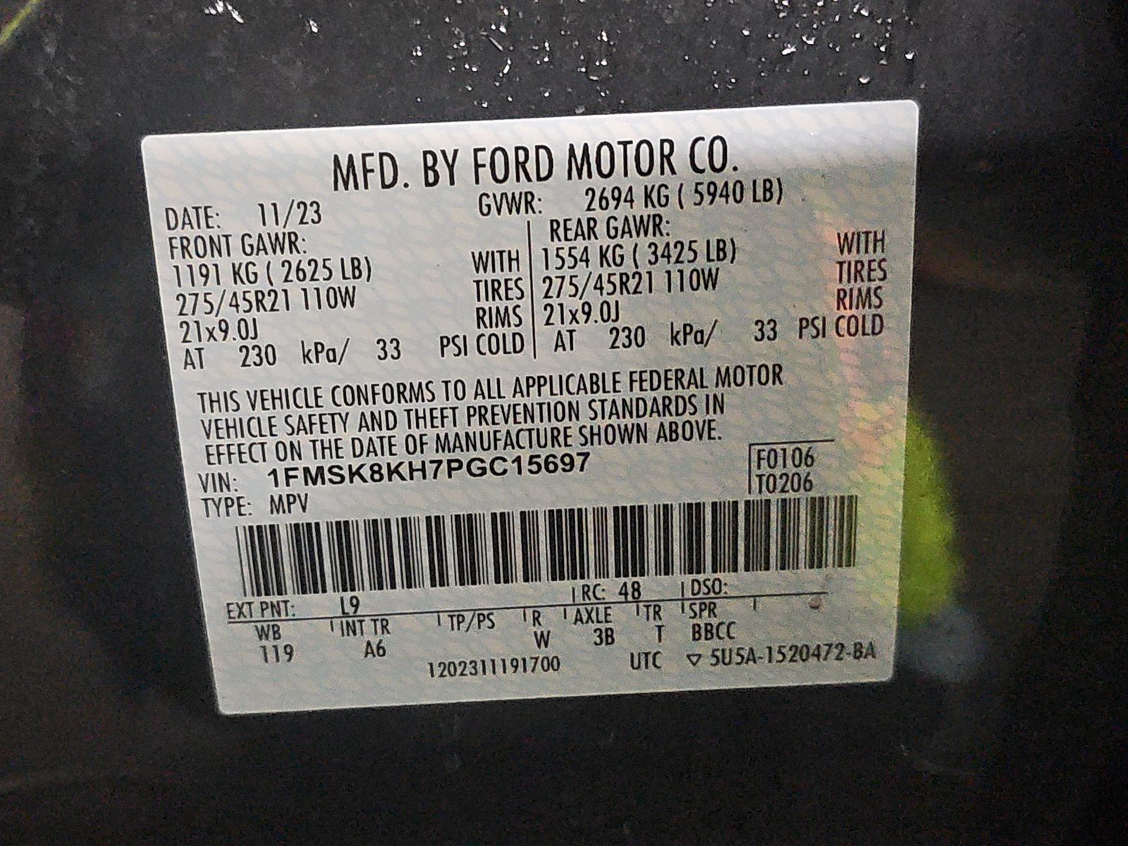 2023 Ford Explorer ST-Line AWD