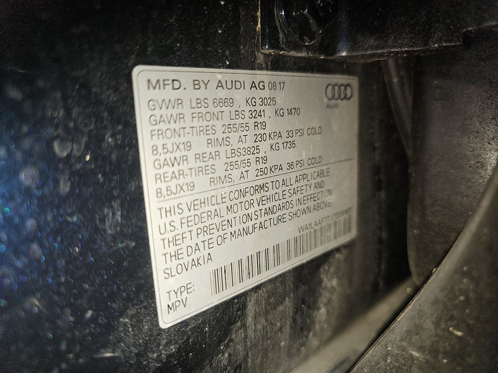 2018 Audi Q7 3.0T Premium Plus AWD