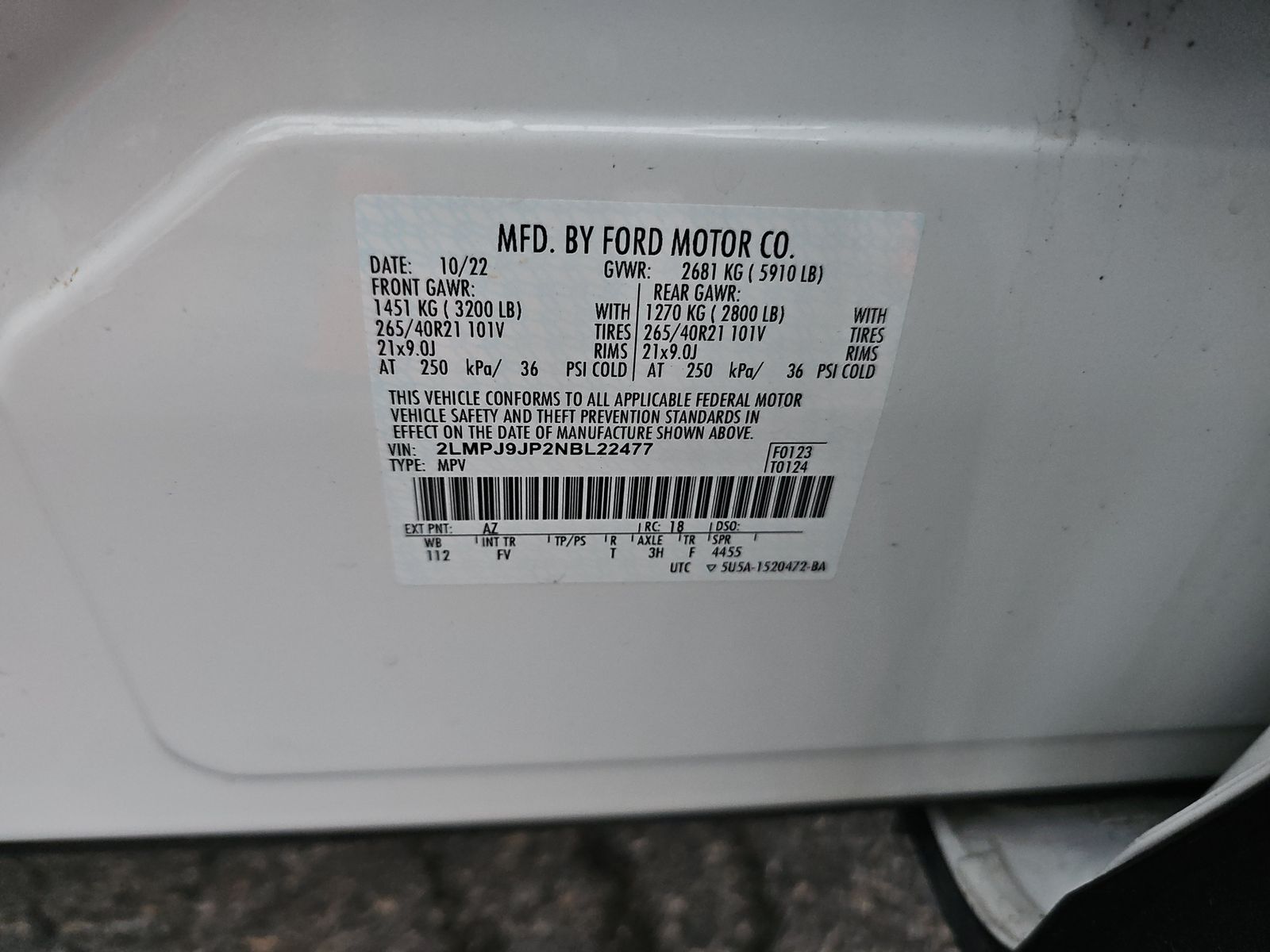 2022 Lincoln Nautilus Black Label AWD