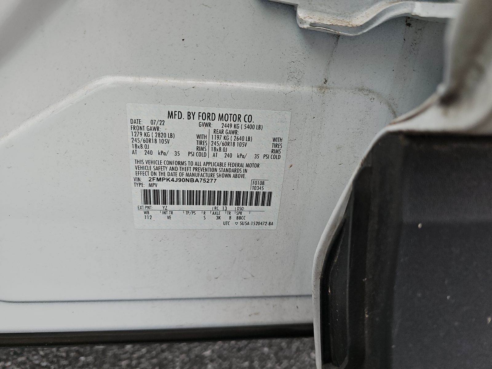 2022 Ford Edge SEL AWD