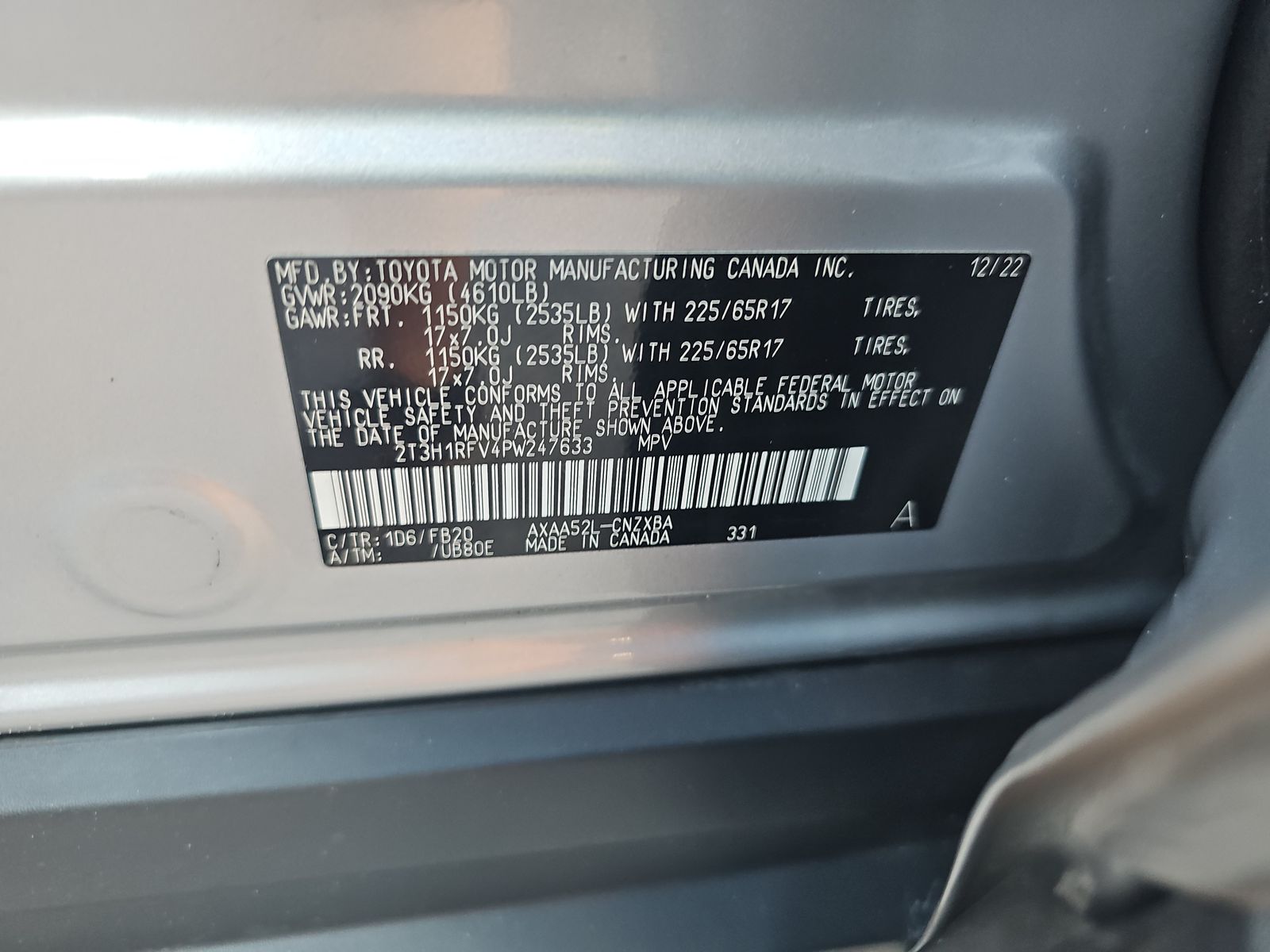 2023 Toyota RAV4 LE FWD