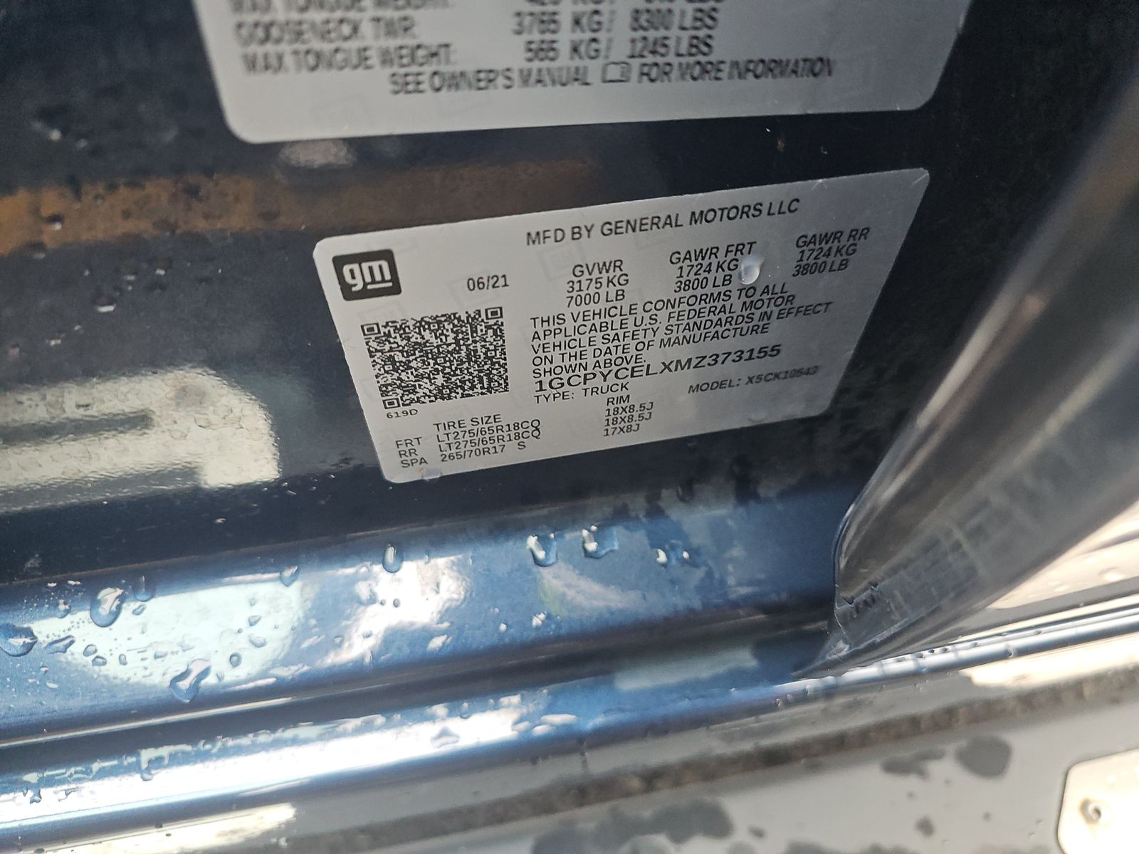 2021 Chevrolet Silverado 1500 Custom Trail Boss AWD