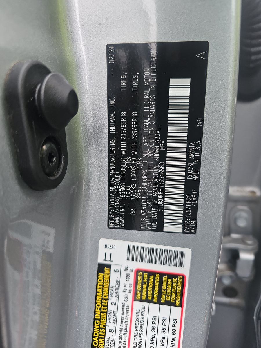 2024 Toyota Highlander LE AWD