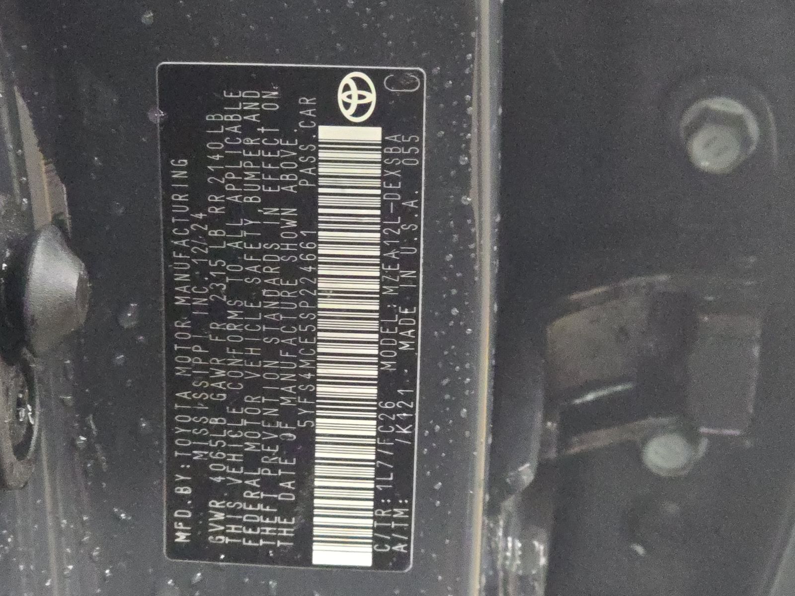 2025 Toyota Corolla SE FWD