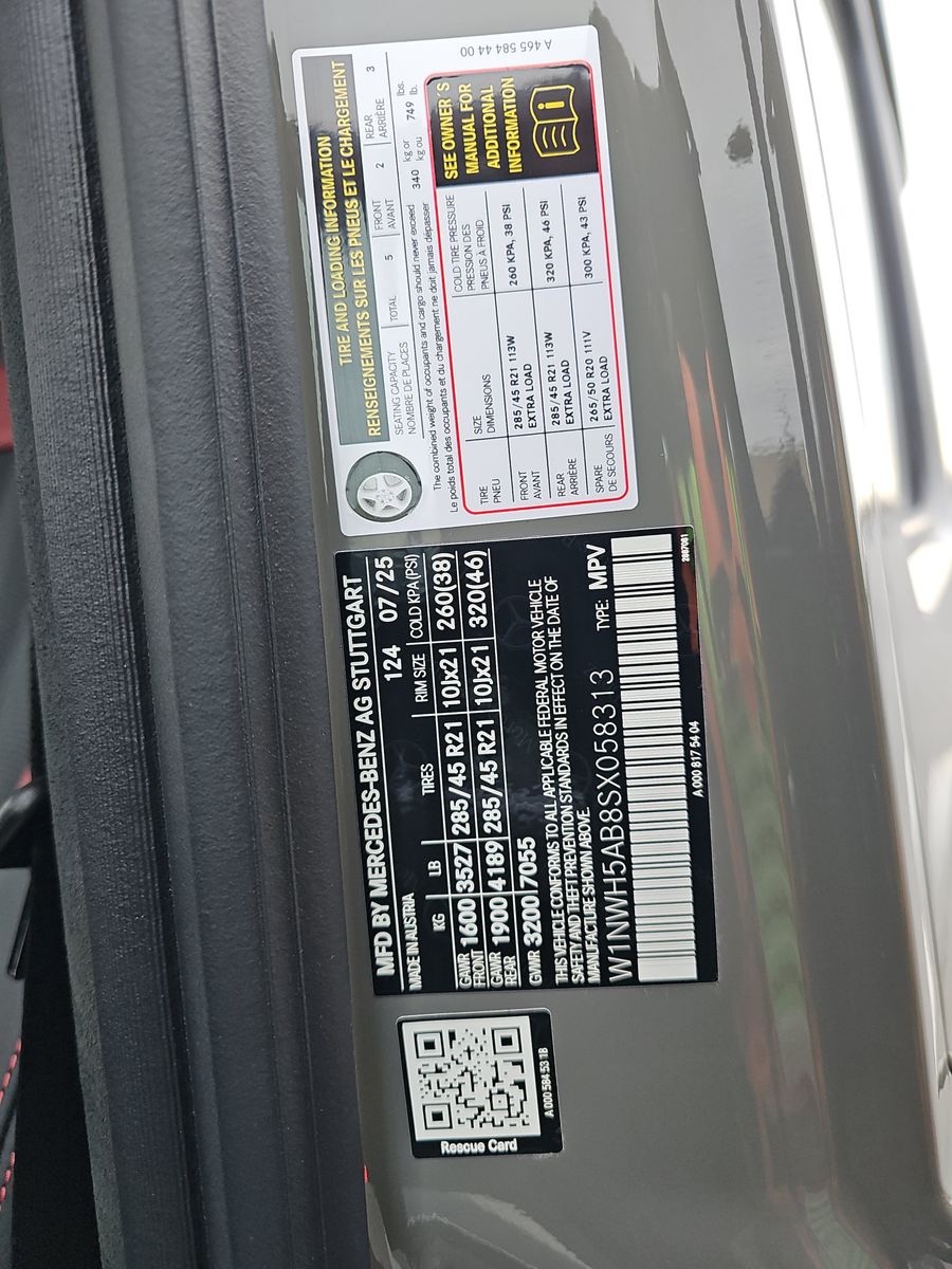 2025 Mercedes-Benz G-Class AMG G 63 AWD