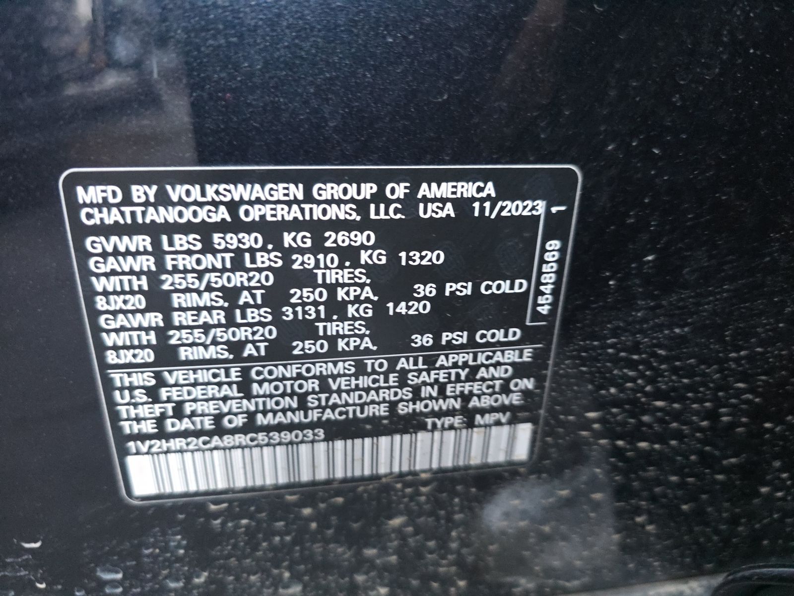 2024 Volkswagen Atlas 2.0T SE AWD