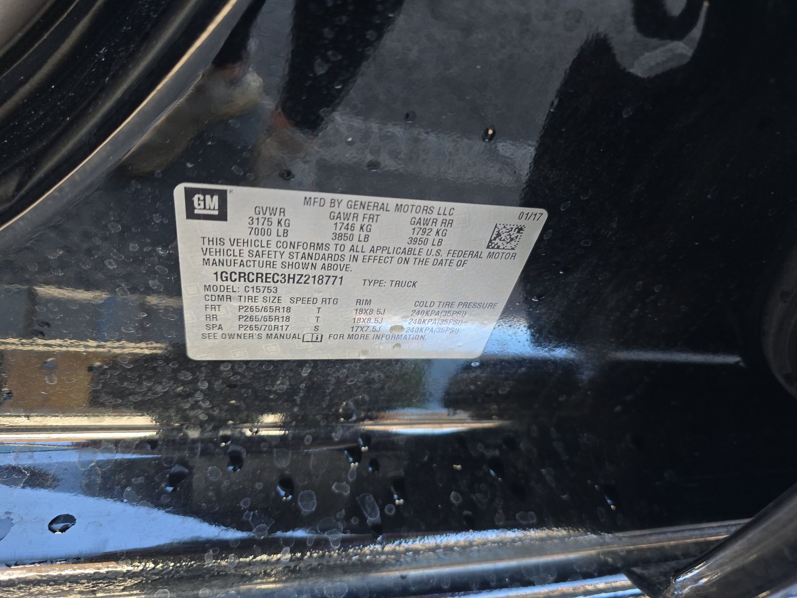 2017 Chevrolet Silverado 1500 LT RWD