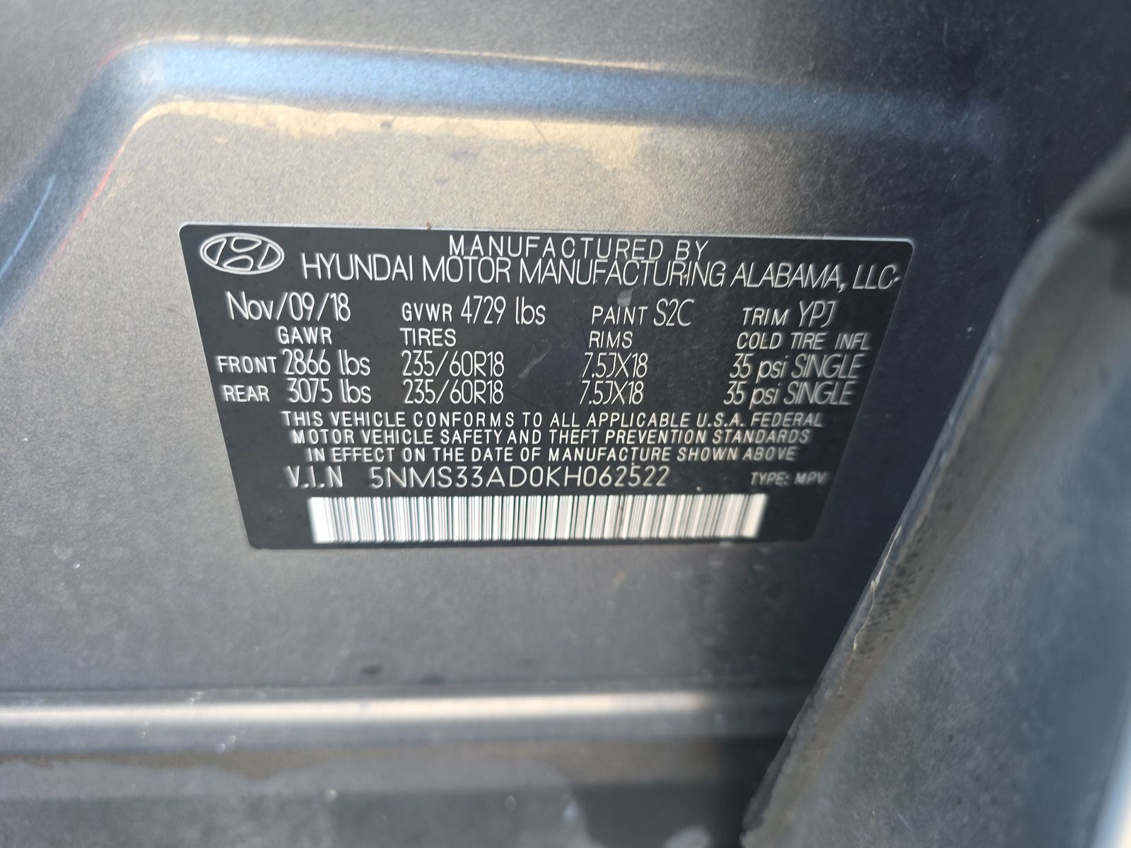 2019 Hyundai Santa Fe SEL Plus FWD