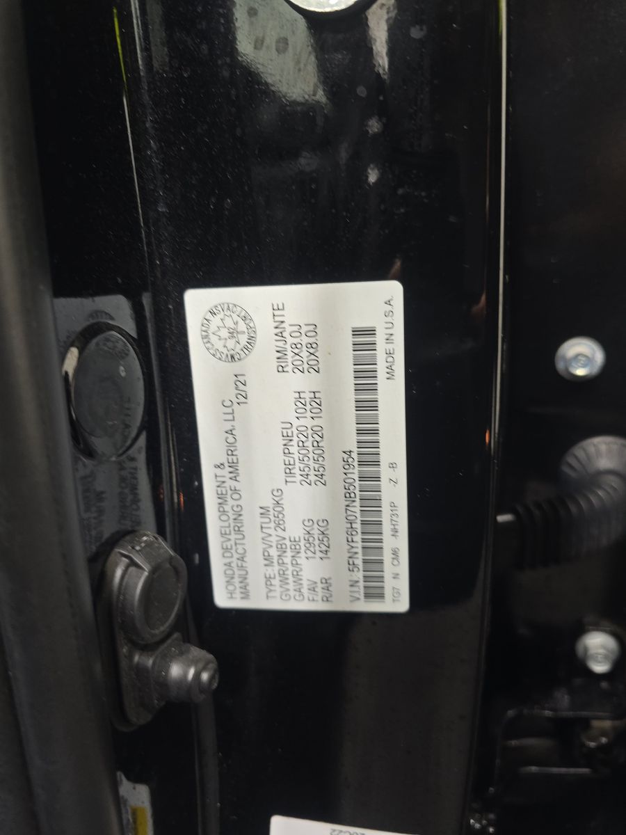 2022 Honda Pilot Black Edition AWD