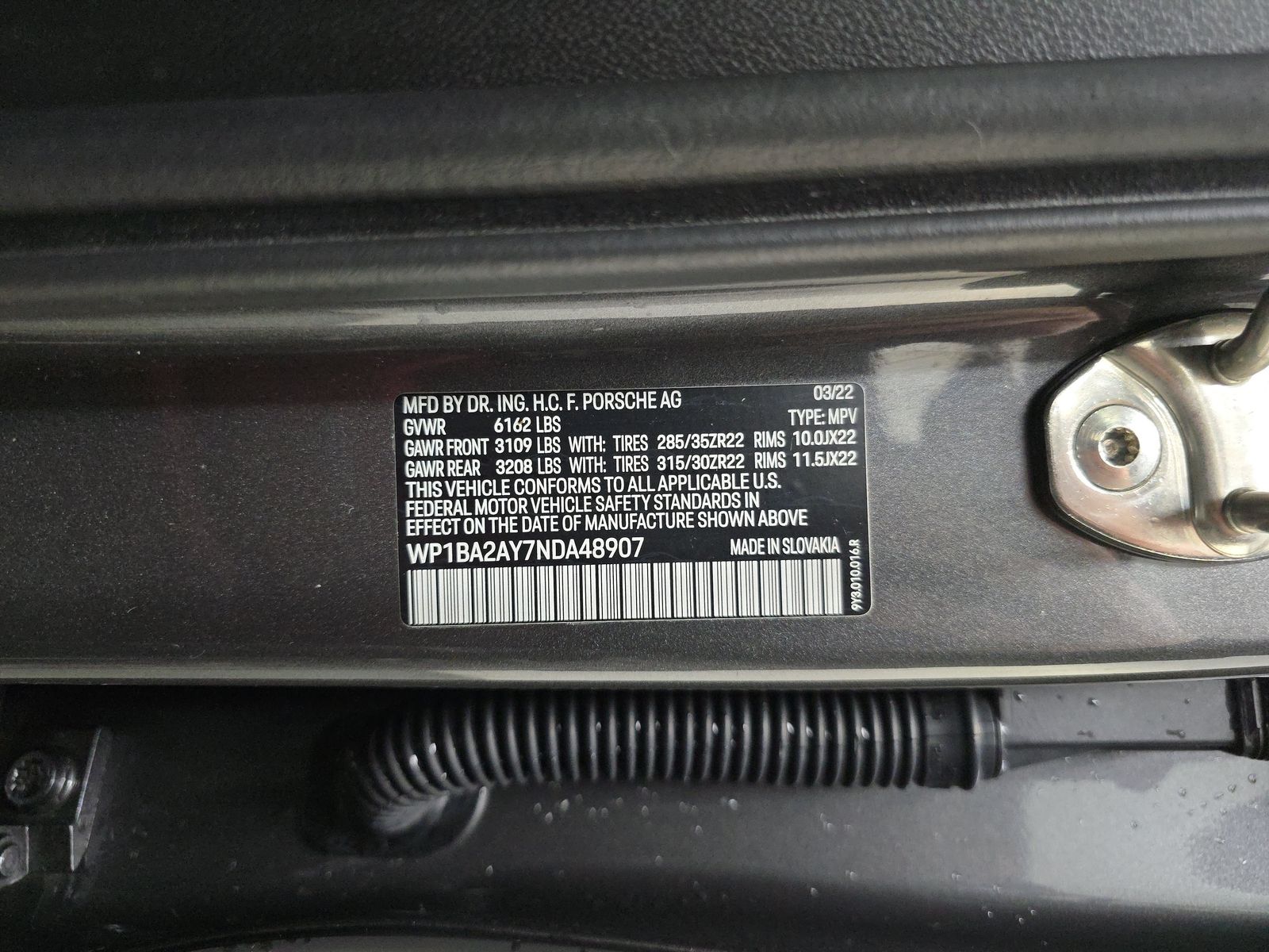 2022 Porsche Cayenne Base AWD