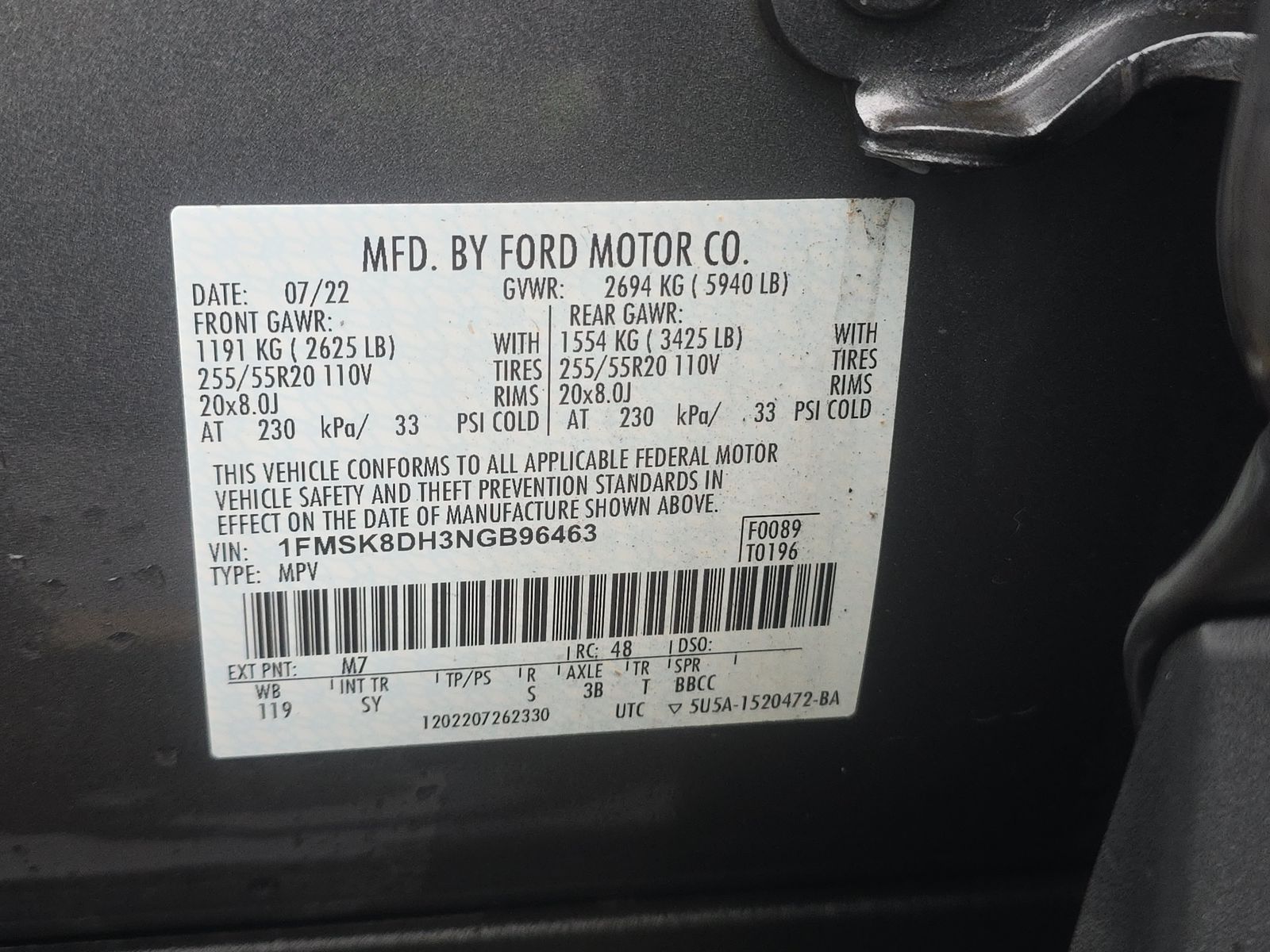 2022 Ford Explorer XLT AWD