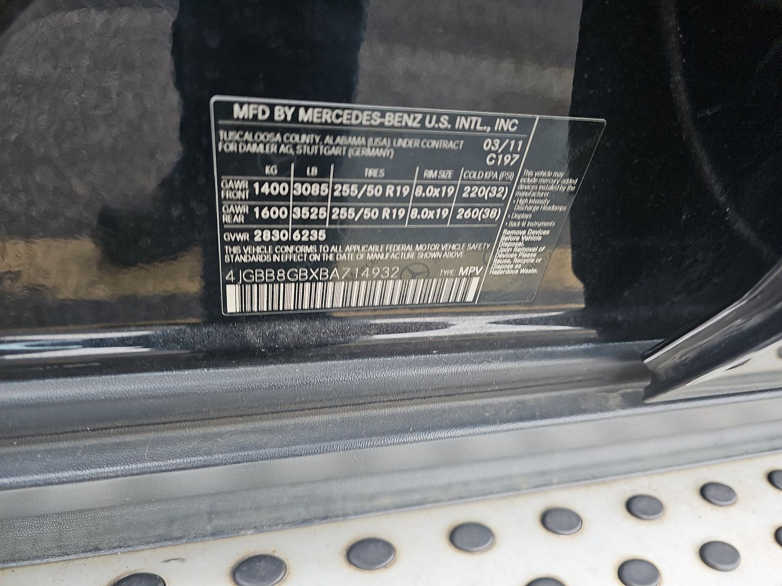 2011 Mercedes-Benz M-Class ML 350 AWD