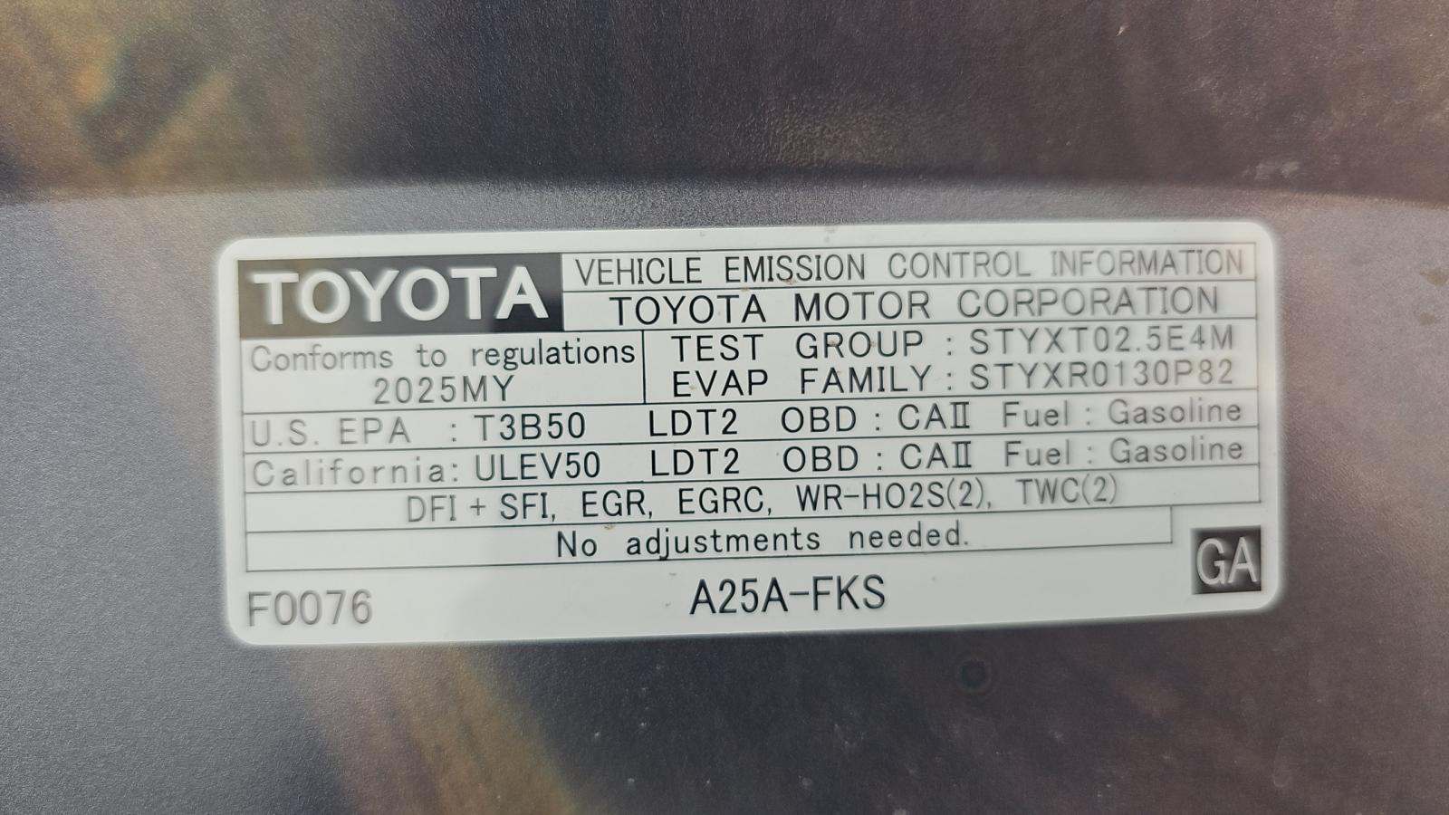 2025 Toyota RAV4 XLE AWD