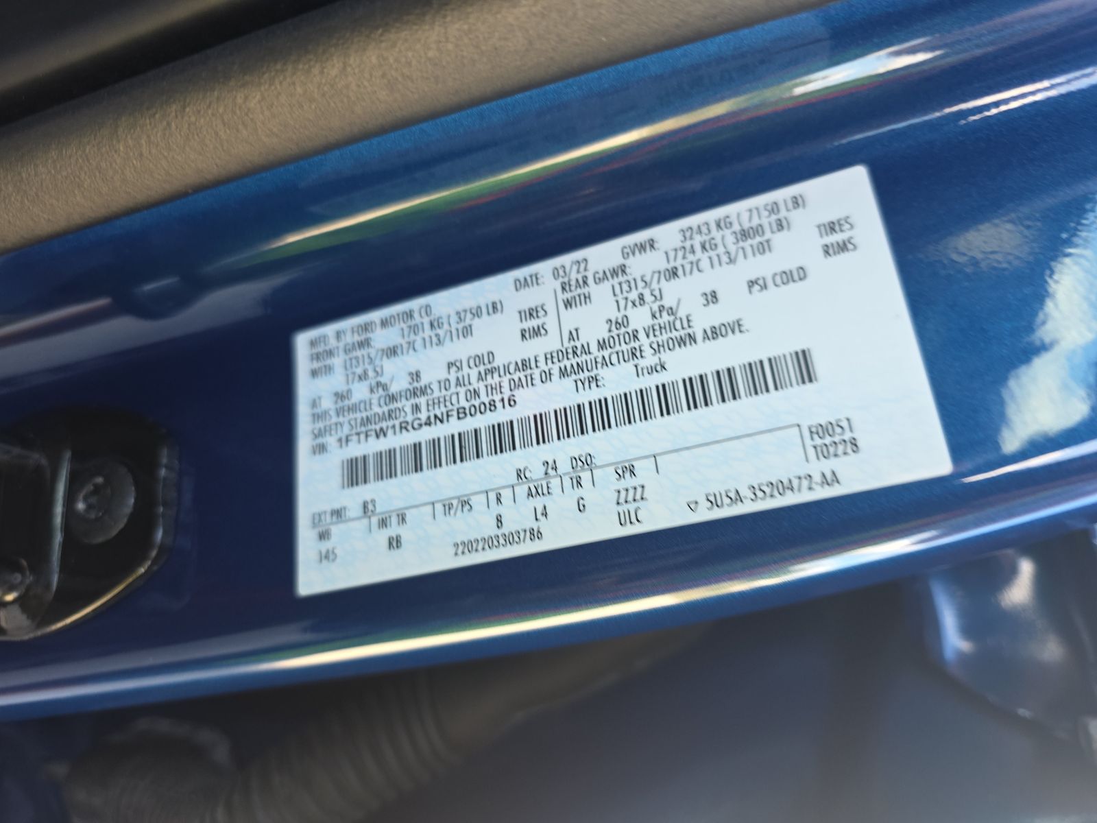 2022 Ford F-150 Raptor AWD