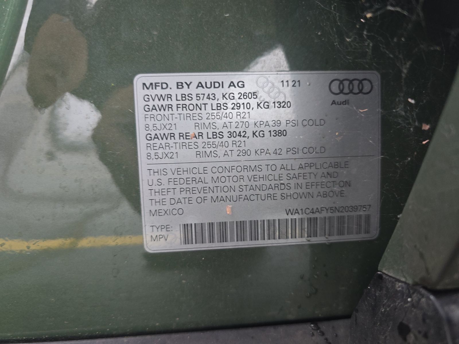 2022 Audi SQ5 Prestige AWD