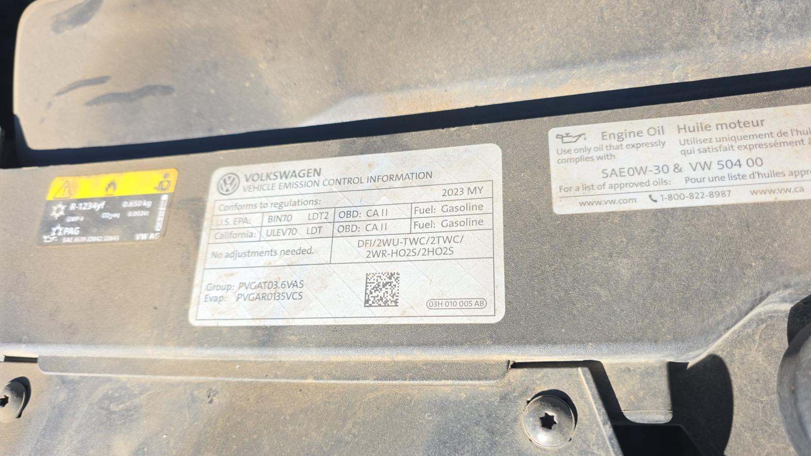 2023 Volkswagen Atlas 3.6L SE FWD