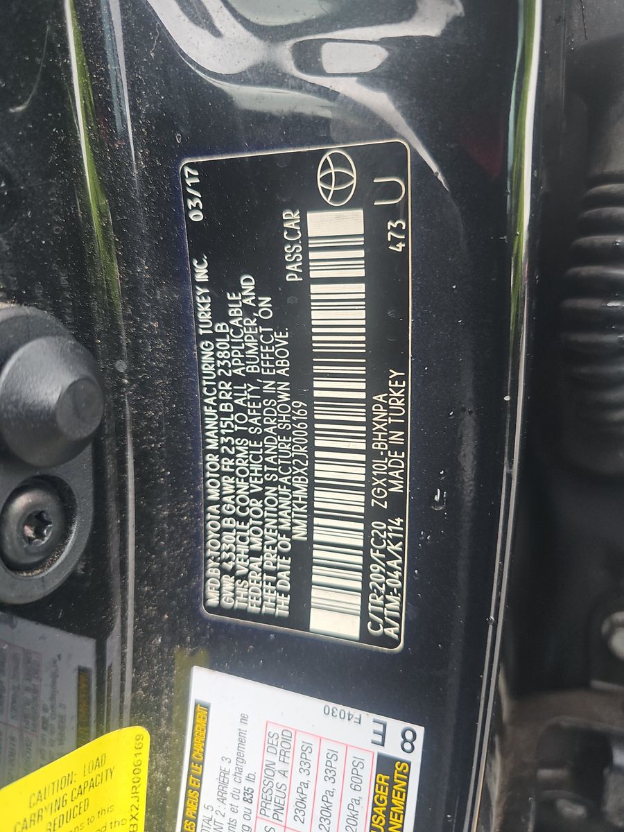 2018 Toyota C-HR XLE Premium FWD