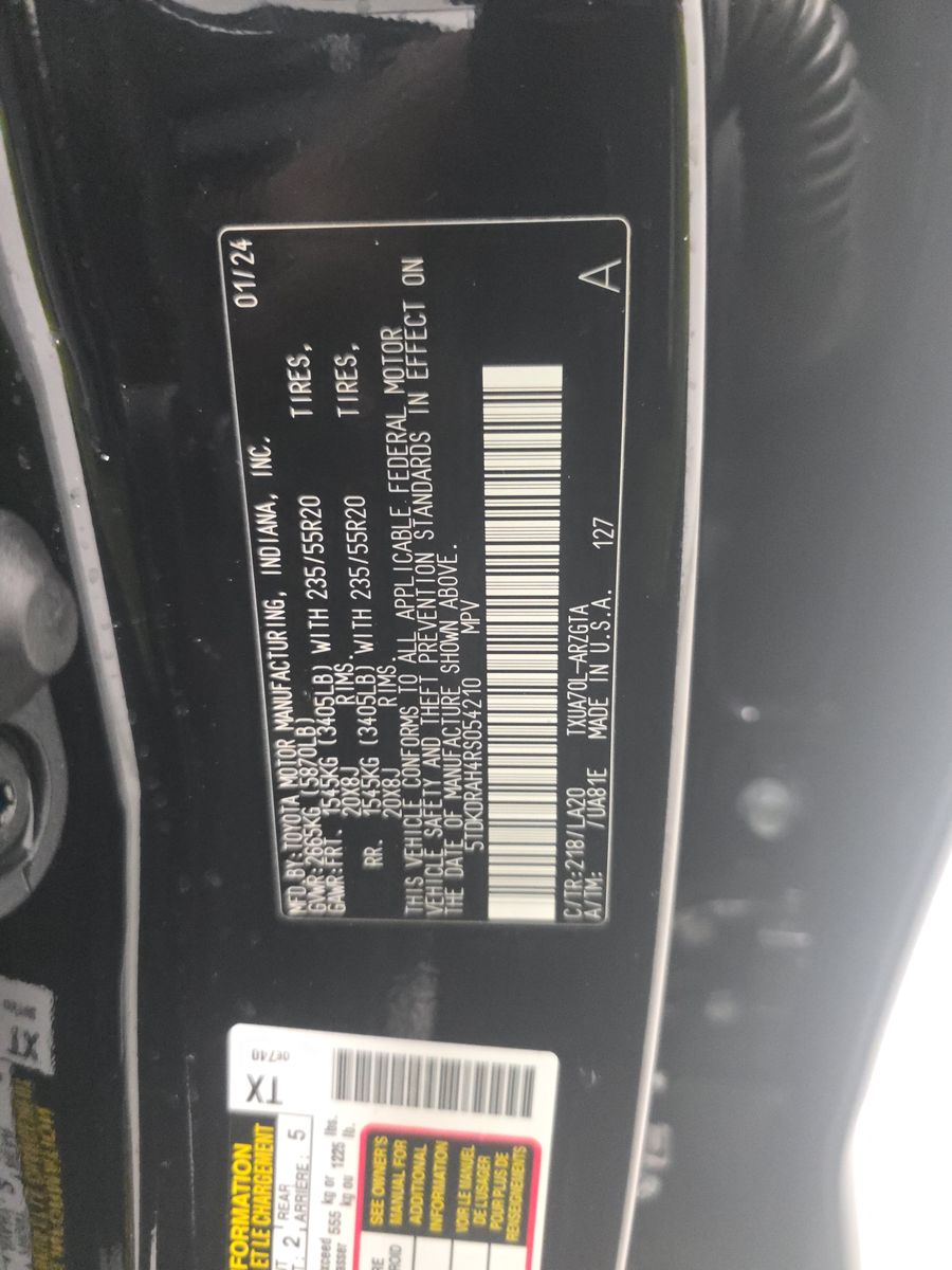 2024 Toyota Highlander Platinum FWD