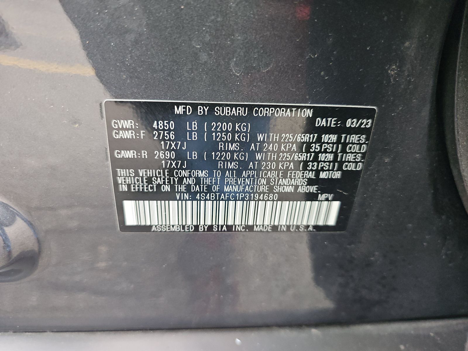 2023 Subaru Outback Premium AWD