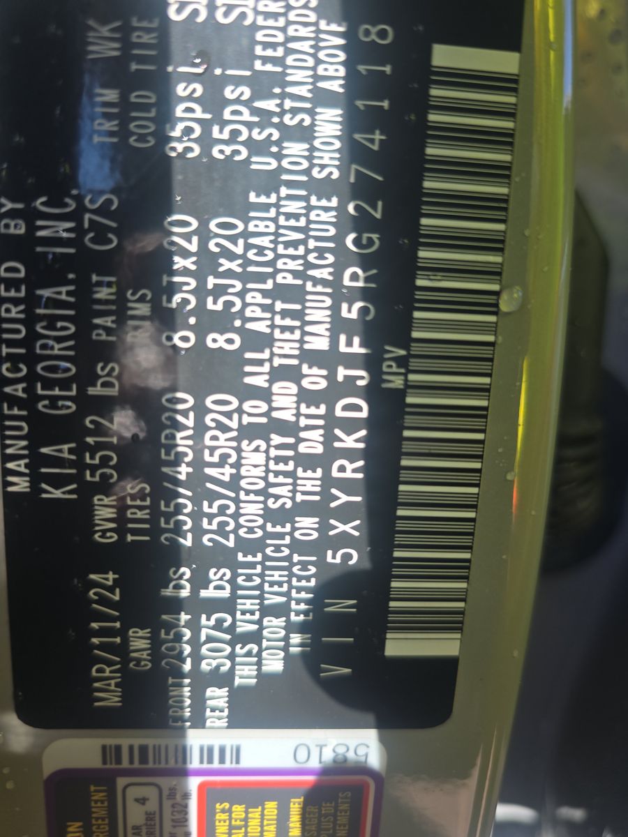 2024 Kia Sorento X-Line SX AWD